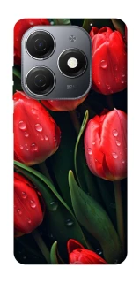 Чохол на TECNO Spark 20 Червоні тюльпани фото 1 Чохол на TECNO Spark 20 Червоні тюльпани фото 1 з 1