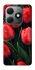 Чохол на TECNO Spark 20 Червоні тюльпани фото 1 з 1