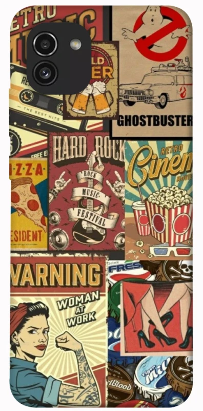 Чохол на Samsung Galaxy A03 Retro collage ver.2 фото 1 з 1