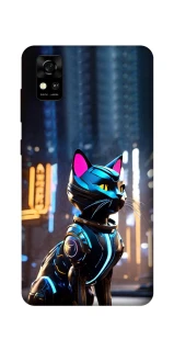 Чехол на ZTE Blade A31 Cyber cat фото 1 из 1