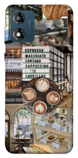 Чохол на Motorola Moto E13 Coffee collage ver.5 фото 1 з 1