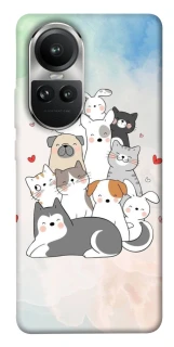 Чохол на Oppo Reno 10 Funny Pets ver.2 фото 1 з 1