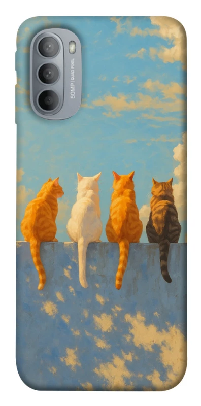 Чохол на Motorola Moto G31 cats on wall фото 1 з 1