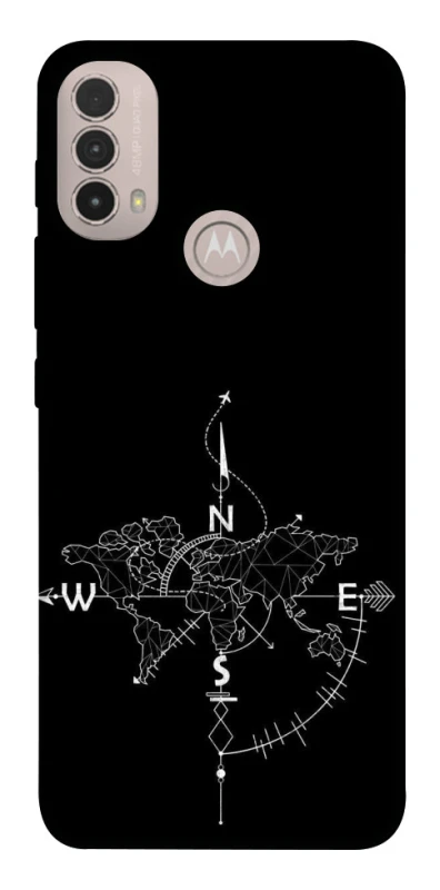 Чохол на Motorola Moto E40 Travel Map фото 1 з 1