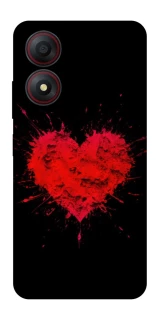 Чехол на ZTE Blade A34 4G Splash heart фото 1 из 1