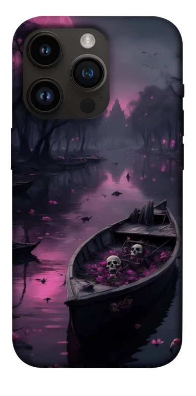 Чехол на Apple iPhone 14 Pro (6.1") Boat and flamingo фото 1 из 1