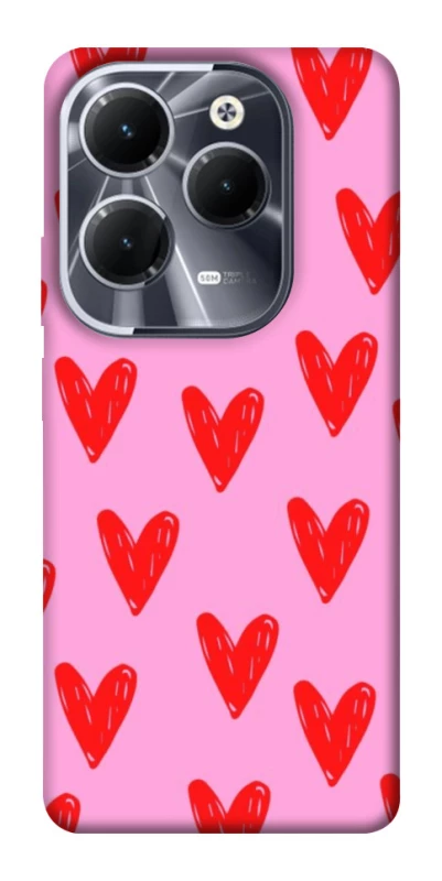 Чехол на Infinix Hot 40 Red hearts 2 фото 1 из 1