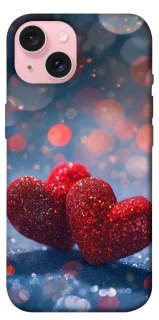 Чехол на Apple iPhone 15 (6.1") Red hearts фото 1 из 1