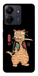 Чохол на Xiaomi Redmi 13C Кіт-самурай фото 1 з 1