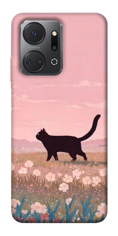 Чохол на Huawei Honor X7a cat on a field фото 1 з 1