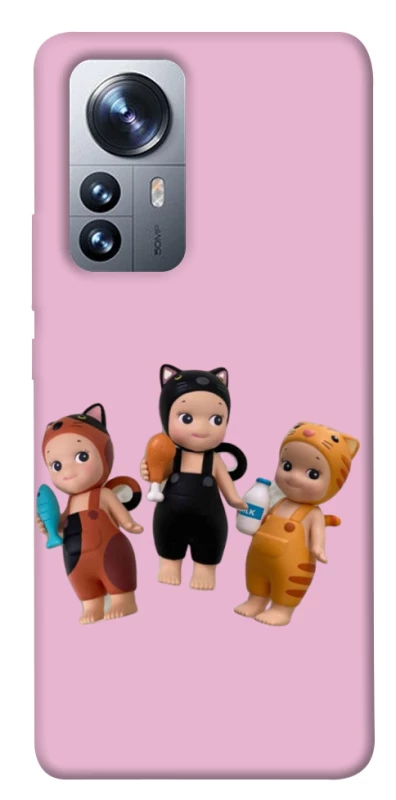 Чехол на Xiaomi 12 / 12X Cat Cafe Trio фото 1 из 1