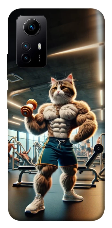 Чехол на Xiaomi Redmi Note 12S Качок кот фото 1 из 1