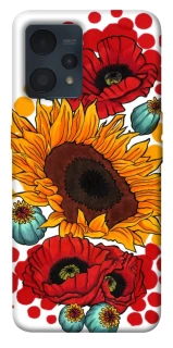 Чехол на Realme 9 4G / 9 Pro+ Подсолнечники и маки фото 1 из 1