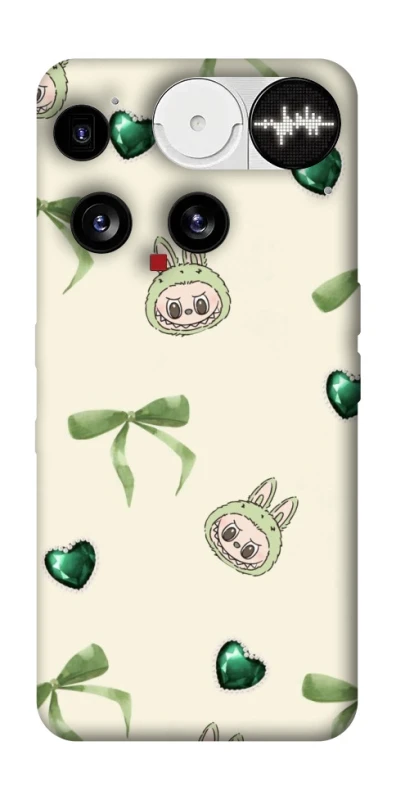 Чехол на Nothing Phone (3) Labubu Green Heart фото 1 из 1