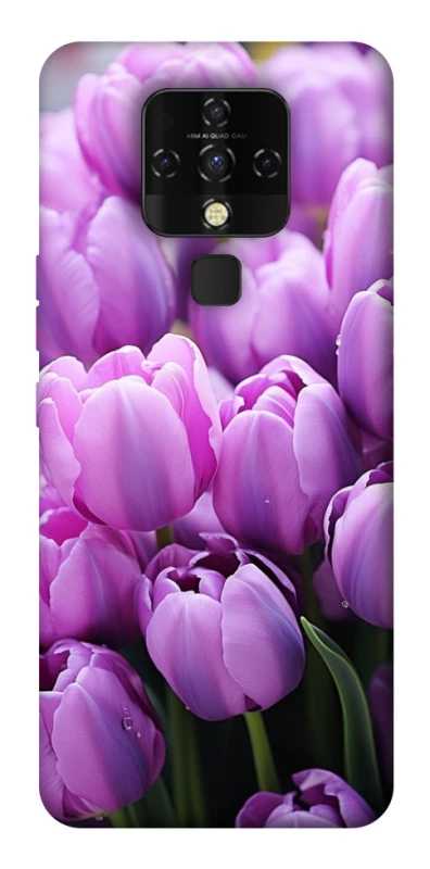 Чохол на TECNO Camon 16 SE Фіолетові тюльпани фото 1 з 1