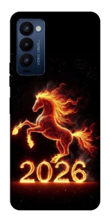 Чохол на TECNO Camon 18 Pro Red Fire Horse ver.1 фото 1 з 1