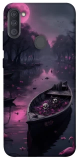 Чохол на Samsung Galaxy A11 Boat and flamingo фото 1 з 1