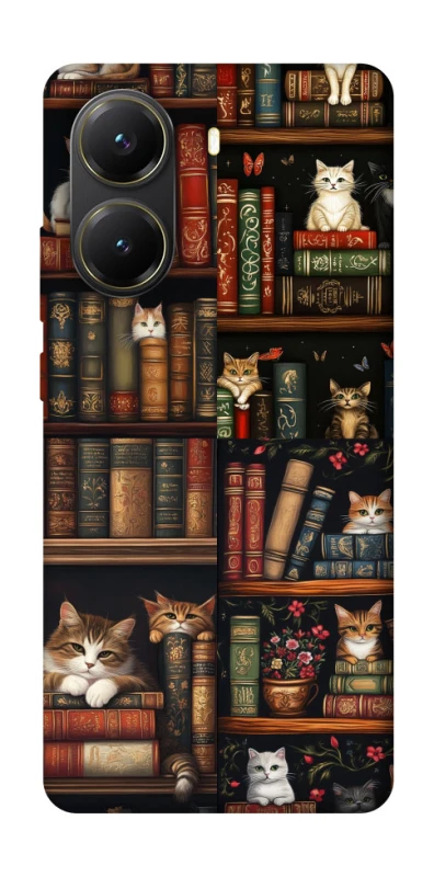 Чехол на Xiaomi Poco X7 Pro Cats & Books фото 1 из 1