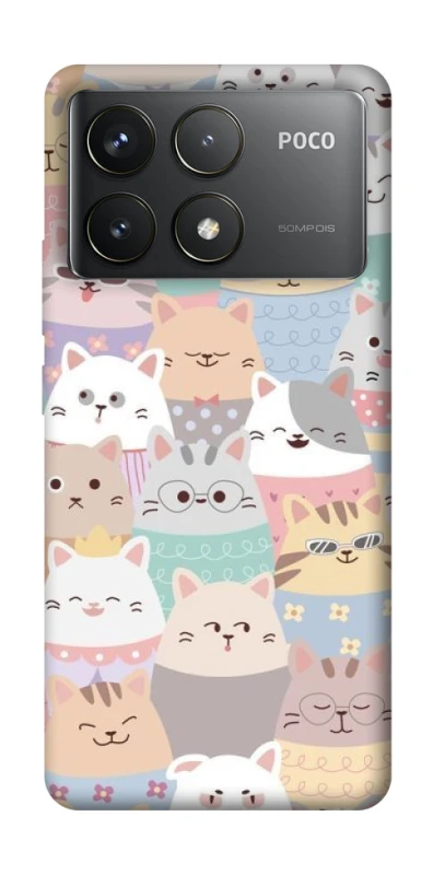 Чехол на Xiaomi Poco F6 Pro Funny Kittens ver.2 фото 1 из 1