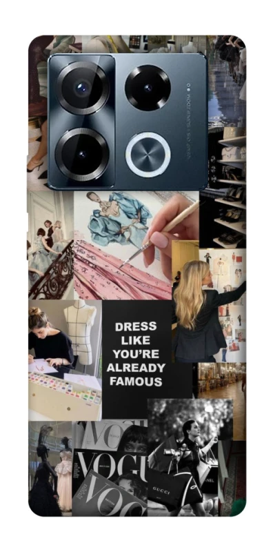 Чохол на Infinix Note 40 Pro 4G Fashion collage ver.11 фото 1 з 1