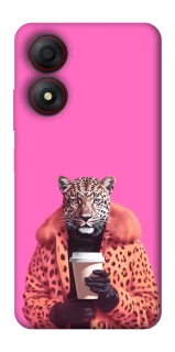 Чехол на ZTE Blade A34 4G Леопард с кофе фото 1 из 1