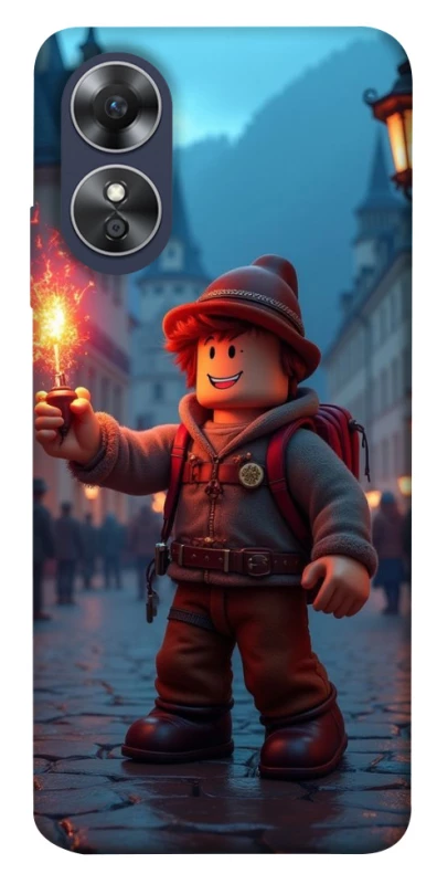 Чохол на Oppo A17 Roblox Fire Logo Blue Flames фото 1 з 1