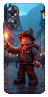 Чехол на Oppo A17 Roblox Fire Logo Blue Flames фото 1 из 1
