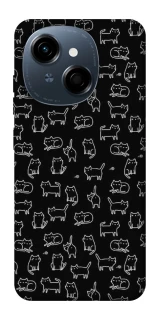 Чохол на TECNO Spark Go 1 Black Cats фото 1 Чохол на TECNO Spark Go 1 Black Cats фото 1 з 1