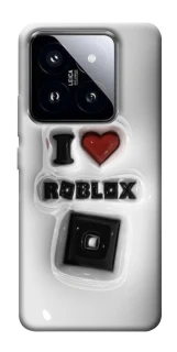 Чехол на Xiaomi 14 Pro I love Roblox фото 1 из 1