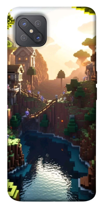 Чехол на Oppo A92s Minecraft sunset фото 1 из 1