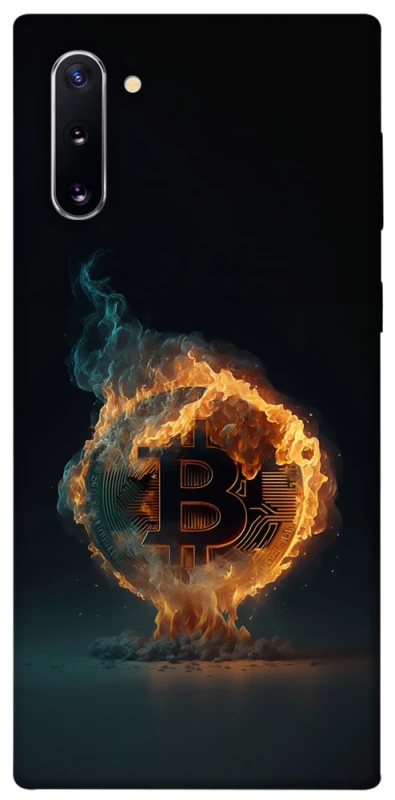 Чохол на Samsung Galaxy Note 10 Fire Bitcoin фото 1 з 1