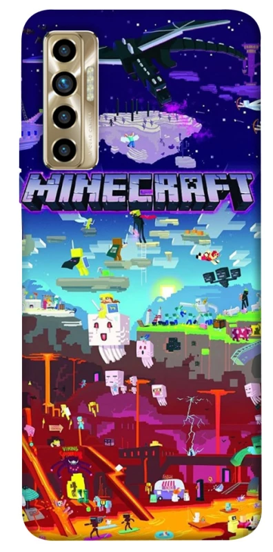 Чохол на TECNO Camon 17P Minecraft world фото 1 з 1