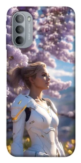 Чехол на Motorola Moto G31 Cyber space girl ver.1 фото 1 из 1