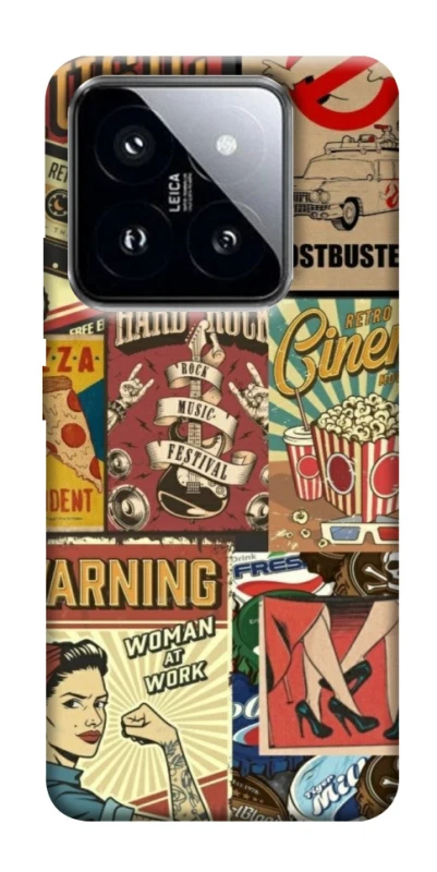 Чохол на Xiaomi 14 Pro Retro collage ver.2 фото 1 з 1