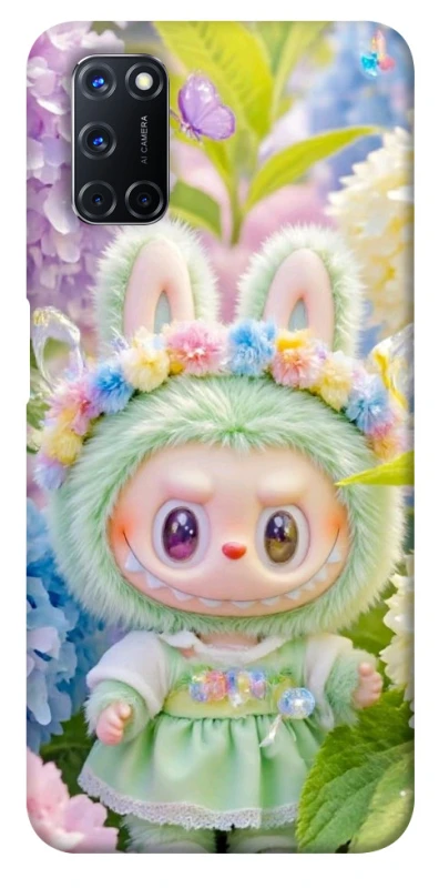 Чохол на Oppo A52 / A72 / A92 Labubu & Flowers ver.2 фото 1 з 1