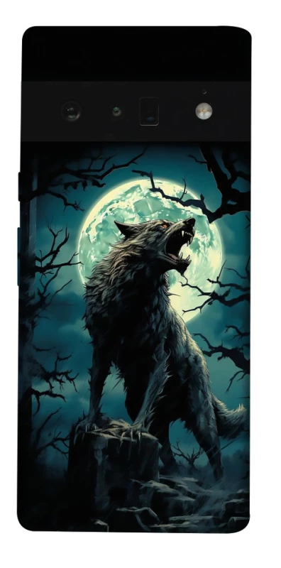 Чохол на Google Pixel 6 Pro Вовк під місяцем фото 1 з 1