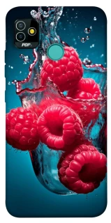 Чехол на TECNO POP 5 Малинка в воде фото 1 из 1