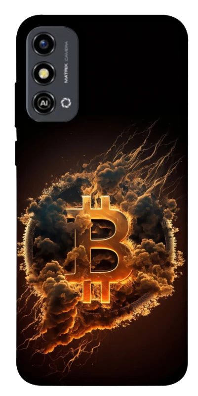 Чохол на ZTE Blade A53 Smoky Bitcoin фото 1 з 1