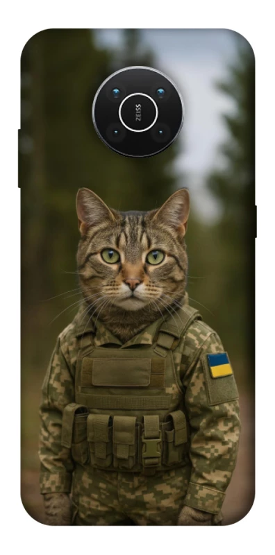 Чехол на Nokia X10 / X20 Кот защитник фото 1 из 1
