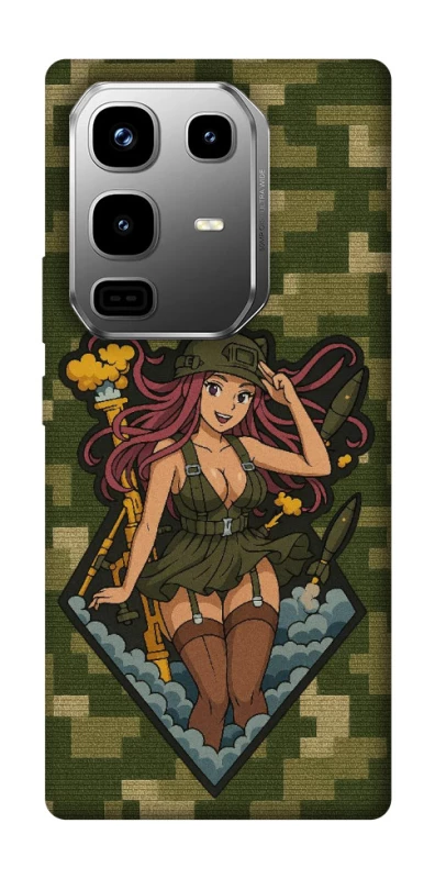 Чохол на Infinix Note 50 Pro Military Waifu фото 1 з 1