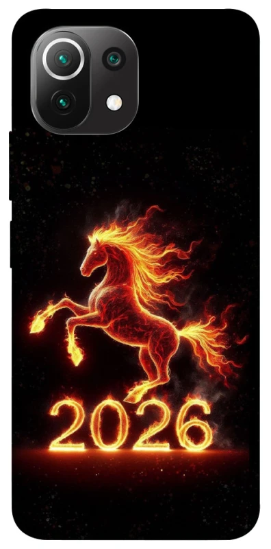Чехол на Xiaomi Mi 11 Lite Red Fire Horse ver.1 фото 1 из 1