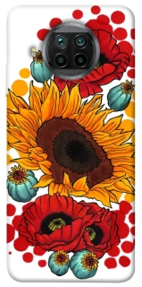 Чохол на Xiaomi Mi 10T Lite / Redmi Note 9 Pro 5G Соняшники та маки фото 1 з 1