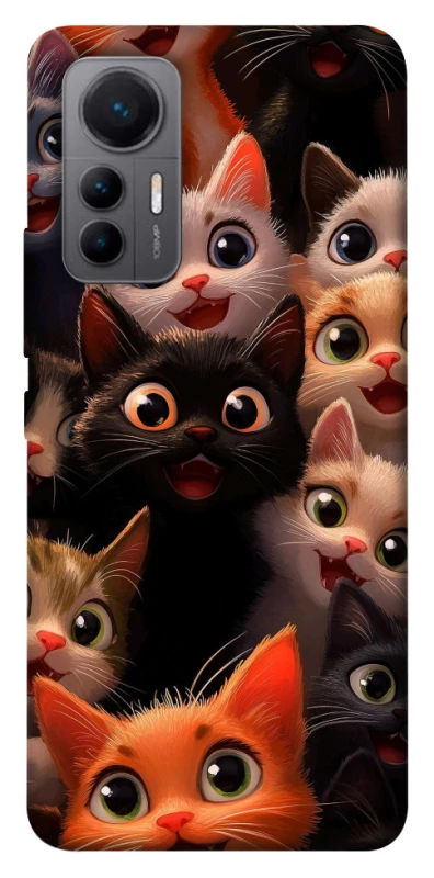 Чехол на Xiaomi 12 Lite happy cats фото 1 из 1
