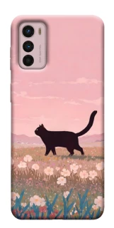 Чехол на Motorola Moto G42 cat on a field фото 1 из 1