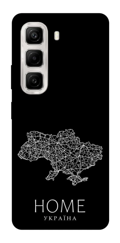 Чохол на Infinix Hot 50 4G Ukraine black map фото 1 з 1