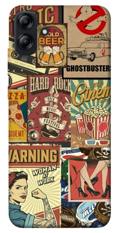 Чохол на Samsung Galaxy A04e Retro collage ver.2 фото 1 з 1