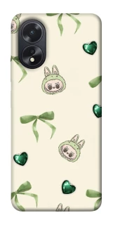 Чехол на Oppo A38 Labubu Green Heart фото 1 из 1