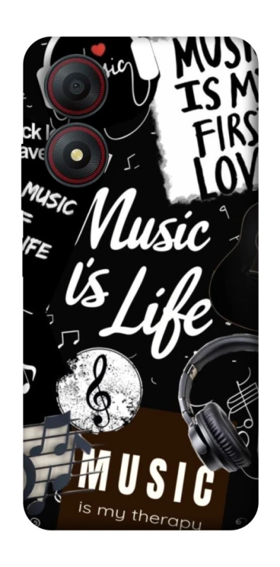 Чохол на ZTE Blade A34 4G Music is Life фото 1 з 1