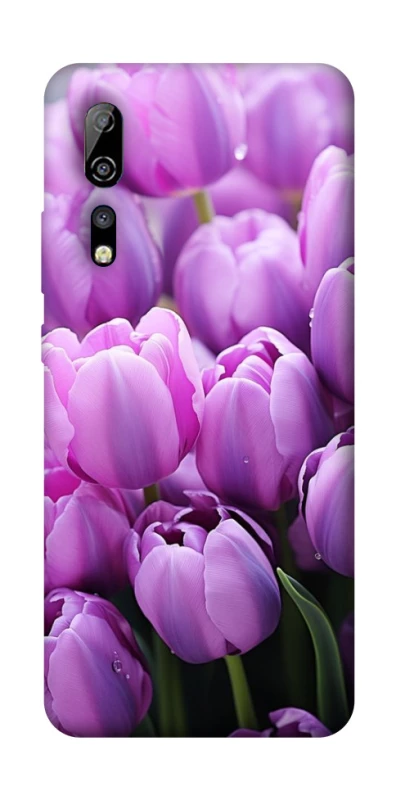 Чохол на ZTE Axon 10 Pro Фіолетові тюльпани фото 1 з 1