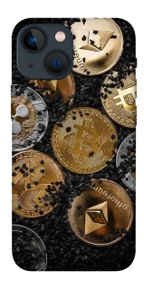 Чехол на Apple iPhone 13 mini (5.4") Many coins v2 фото 1 из 1